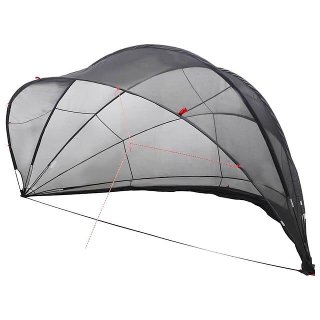 vidaXL Pool-Dome Schwarz 546 x 516 x 250 cm 42001130