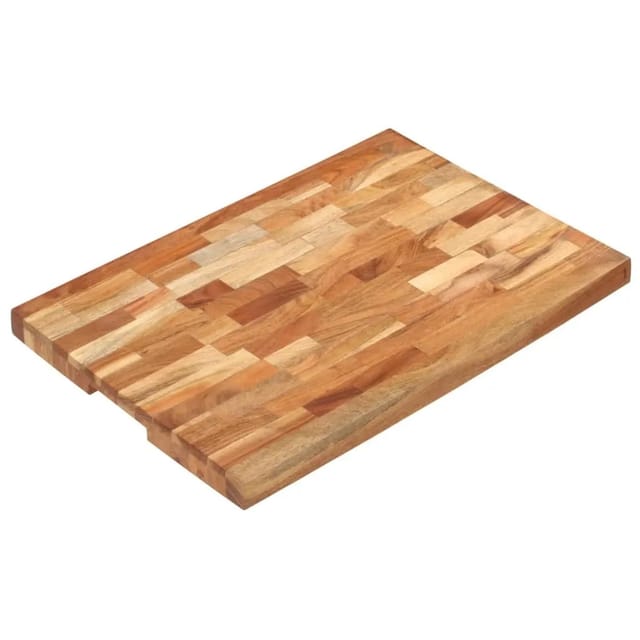 vidaXL Hackblock 60x40x4 cm Akazie Massivholz 286570