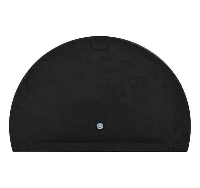 vidaXL Sonnenschirmfuß Halbrund 15 kg Schwarz Polyharz 45199