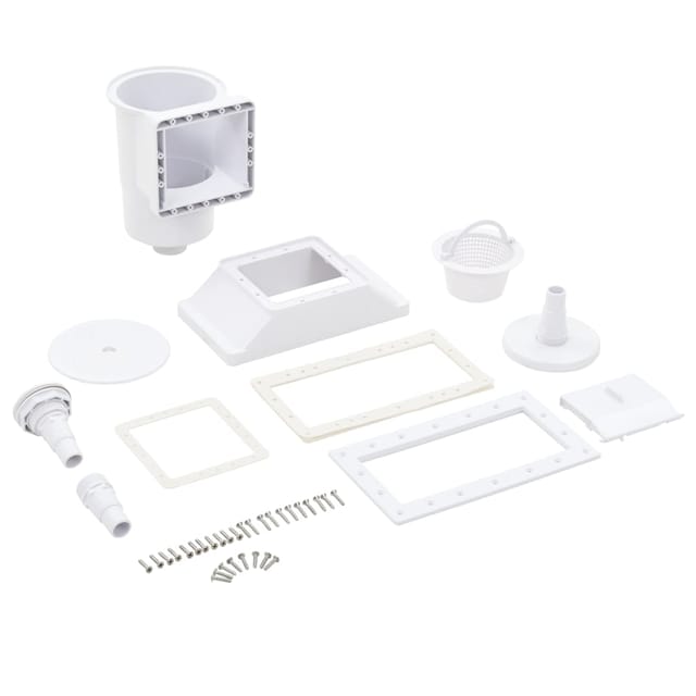 vidaXL 11 Tlg Breitmaul-Pool-Skimmer 34,3 x 25 x 30,5 cm 91735