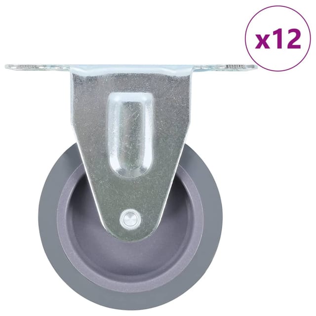 vidaXL 12 Stk Bockrollen 75 mm 277827