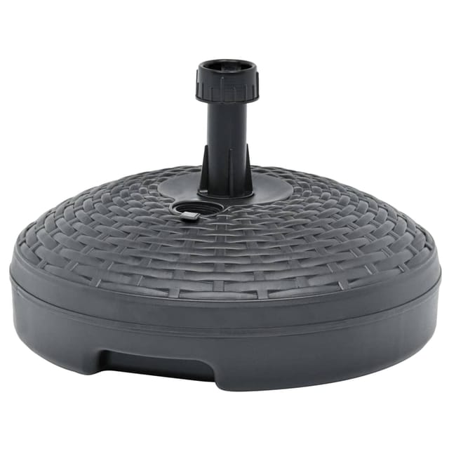 vidaXL Sonnenschirmständer Sand/Wasser 20L Anthrazit Kunststoff Rattan 48771