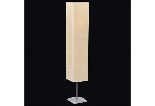 vidaXL Standleuchte mit Stahlständer 135 cm Beige 60261