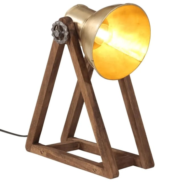 vidaXL Schreibtischlampe 25 W Antik-Messing 30x17x40 cm E27 371898