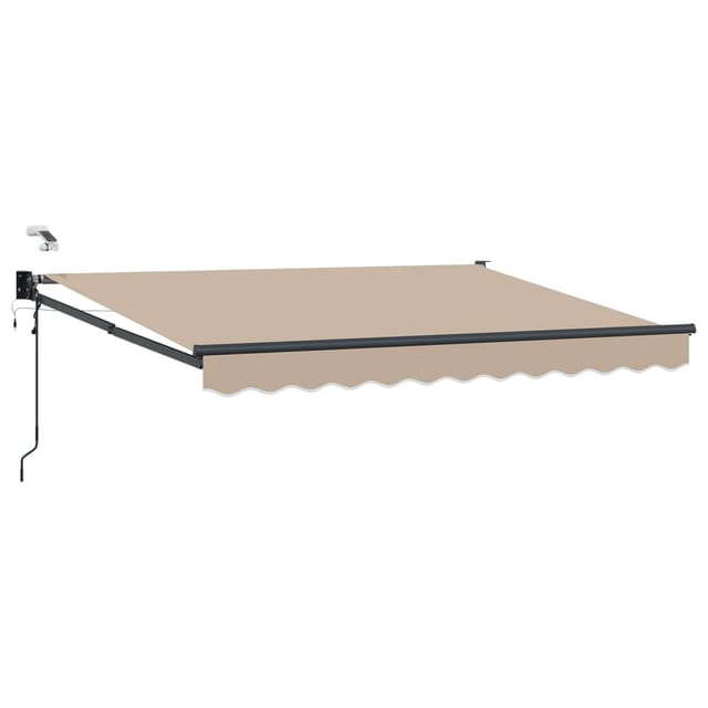 vidaXL Elektrische Ausziehbare Markise Beige 3,5 x 2,5 m 3419791