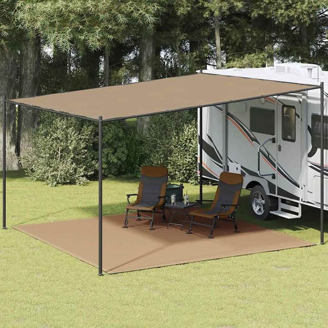 vidaXL Zeltteppich 400x400 cm Taupe 310751