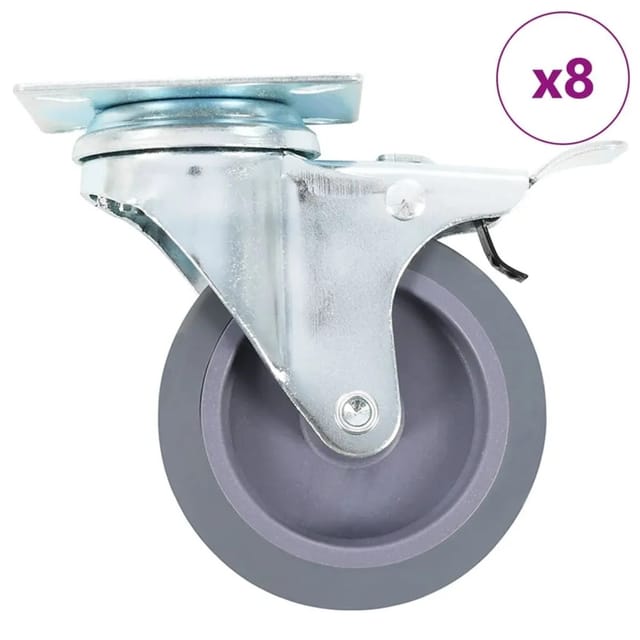 vidaXL 8 Stk Lenkrollen 75 mm 277836
