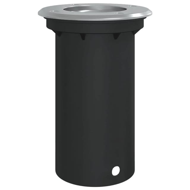 vidaXL Bodeneinbauleuchte Rund Schwarz 10,5x10,5 cm Aludruckguss 4006391