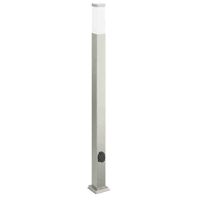 vidaXL Pollerleuchte mit Auslass 110 cm Edelstahl IP44 4006063