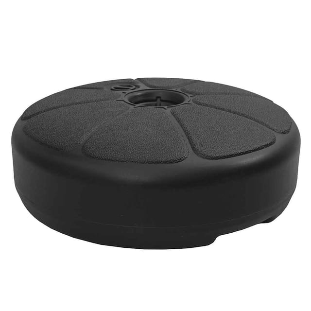 vidaXL Sonnenschirmständer Sand/Wasser 15 L Schwarz 47854