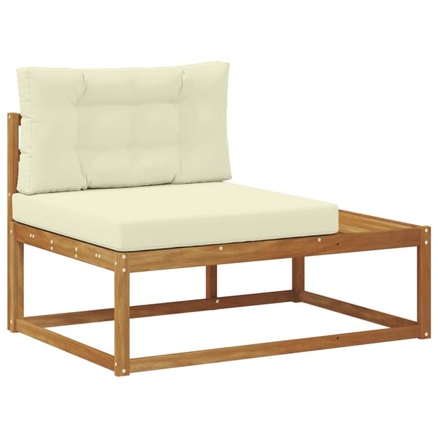 vidaXL Outdoor Endsofa Natur 115 x 83 x 73 cm Massivholz Akazie 900552