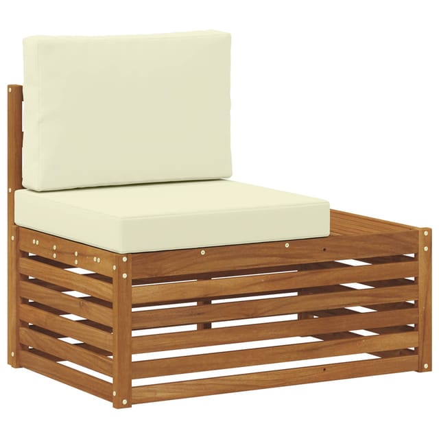 vidaXL Outdoor Endsofa Natur 91 x 63 x 73 cm Massivholz Akazie 900505