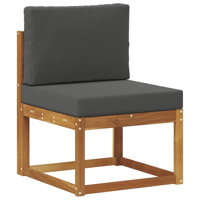 vidaXL Outdoor Mittelsofa Massivholz Akazie Natur 900456