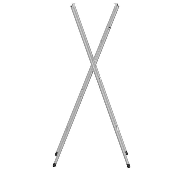 vidaXL Bartisch-Gestell Klappbar Silbern 45x53x108 cm Verzinkter Stahl 288464
