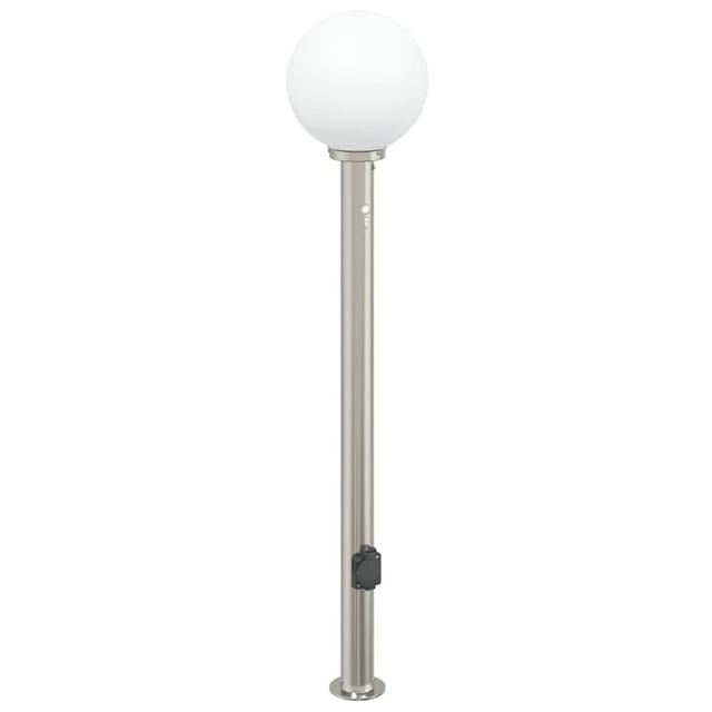 vidaXL Pollerleuchte mit Sensor und Steckdose 120 cm Edelstahl IP44 4006109