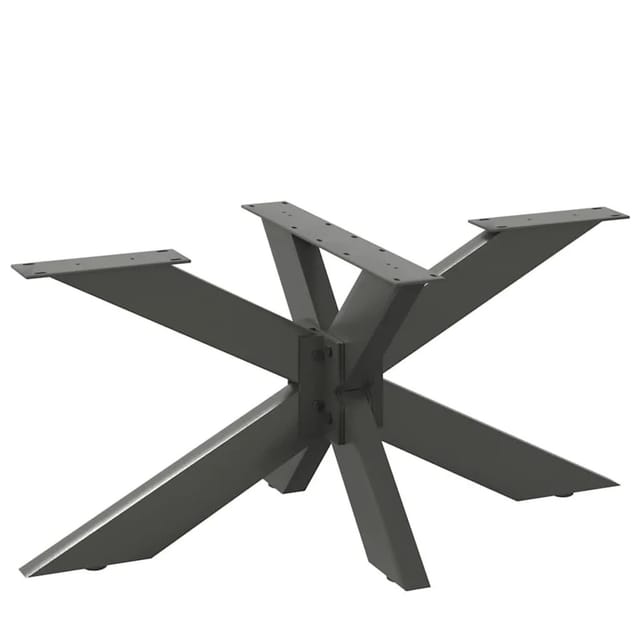 vidaXL Couchtischbein in Spinnenform Anthrazit 98x58x42-43 cm Stahl 4013110