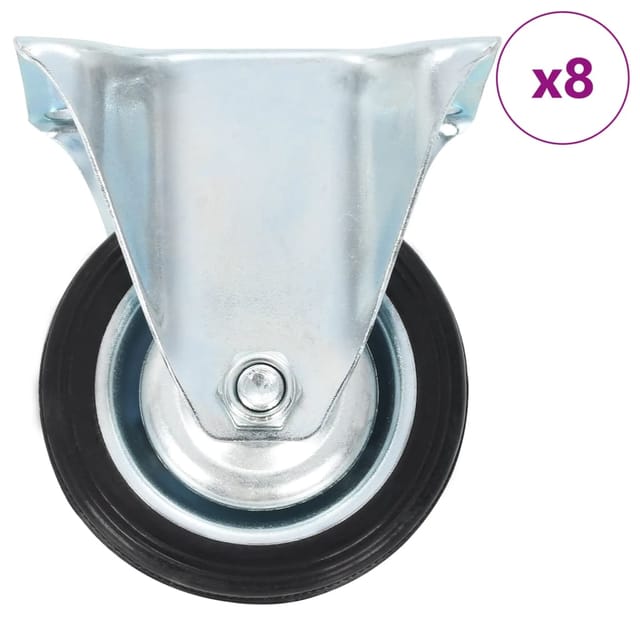 vidaXL 8 Stk Bockrollen 75 mm 277936