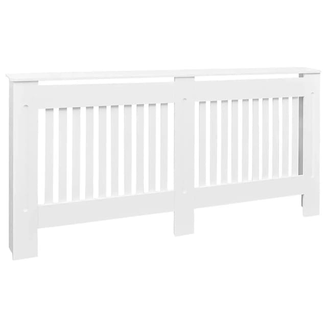 vidaXL Heizkörperabdeckung Weiß MDF 172 cm 244340