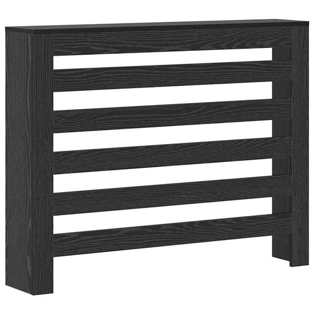 vidaXL Heizkörperabdeckung Schwarz Eichen-Optik 104 x 20 x 82 cm 869219