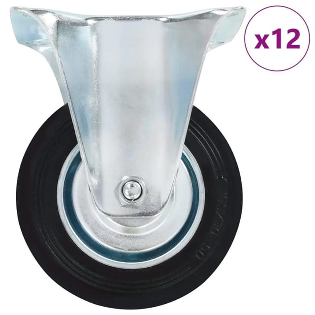vidaXL 12 Stk Bockrollen 100 mm 277952