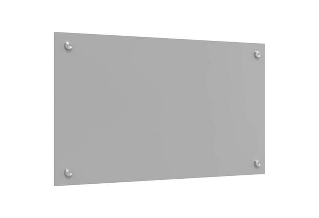vidaXL Küchenrückwand Hellgrau 70 x 40 cm Gehärtetes Glas 42001226