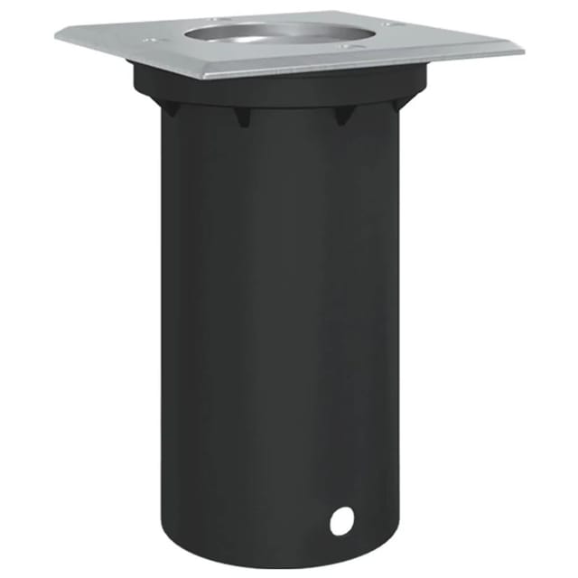 vidaXL Bodeneinbauleuchte Quadratisch Schwarz 10,5x10,5cm Aludruckguss 4006392