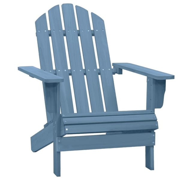 vidaXL Adirondack-Gartenstuhl Massivholz Tanne Blau 315875