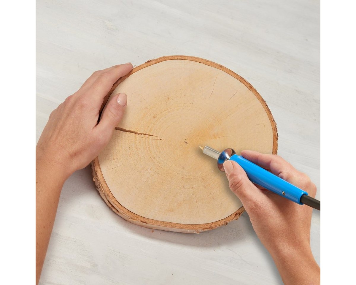 matches21 HOME & HOBBY Bastelnaturmaterial Baumscheiben 1 Stk. Dekoholz Holzscheibe Holzplatte 15 - 20 cm, (1-tlg), 100% deutsche Birkenscheiben für Basteln Dekorieren Tischdeko Bild 4
