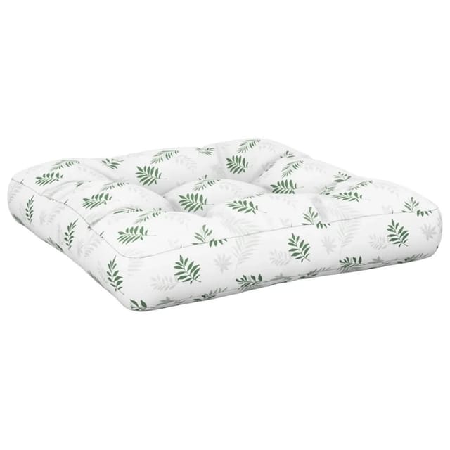 vidaXL Palettenkissen Blattmuster 60x61,5x10 cm Oxford-Gewebe 360896