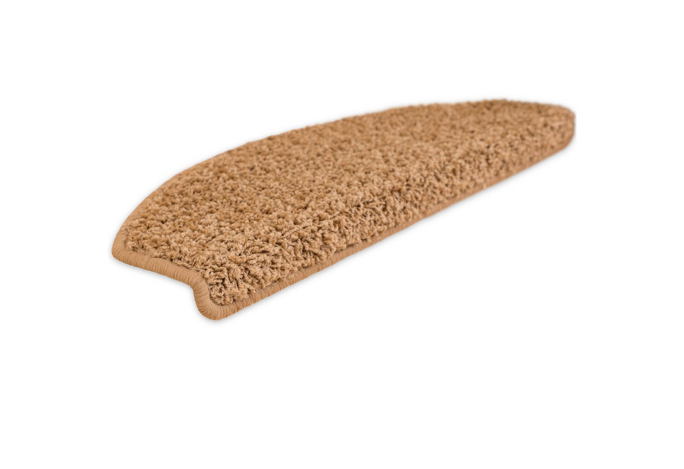 Metzker® Stufenmatte Stufenmatten Shaggy Venus Halbrund Einzeln und SparSet's, Halbrund, Höhe: 22 mm, 1 Stück - Hellbraun Bild 4