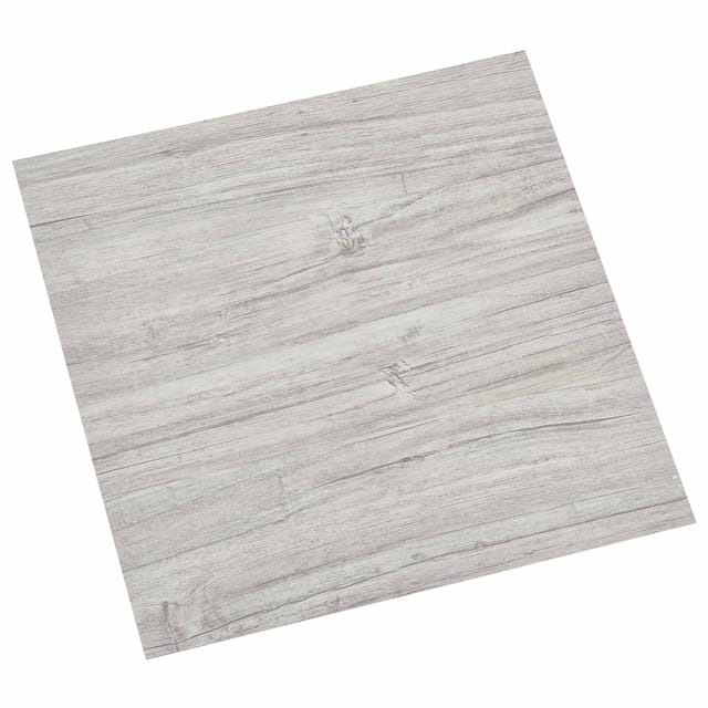 vidaXL Bodenplanken 55 Stk Hellgrau 5,11 m² PVC 42046334