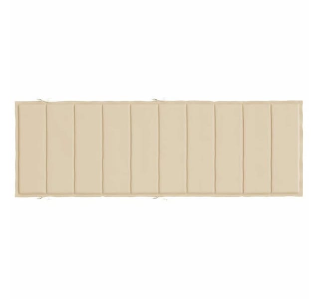 vidaXL Sonnenliegen-Auflage Beige 186x58x4 cm Oxford-Gewebe 314161
