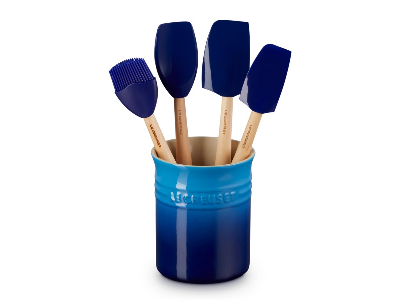 LE CREUSET Küchenspachtel Craft Kochkelle azure Set 5tlg Bild 2