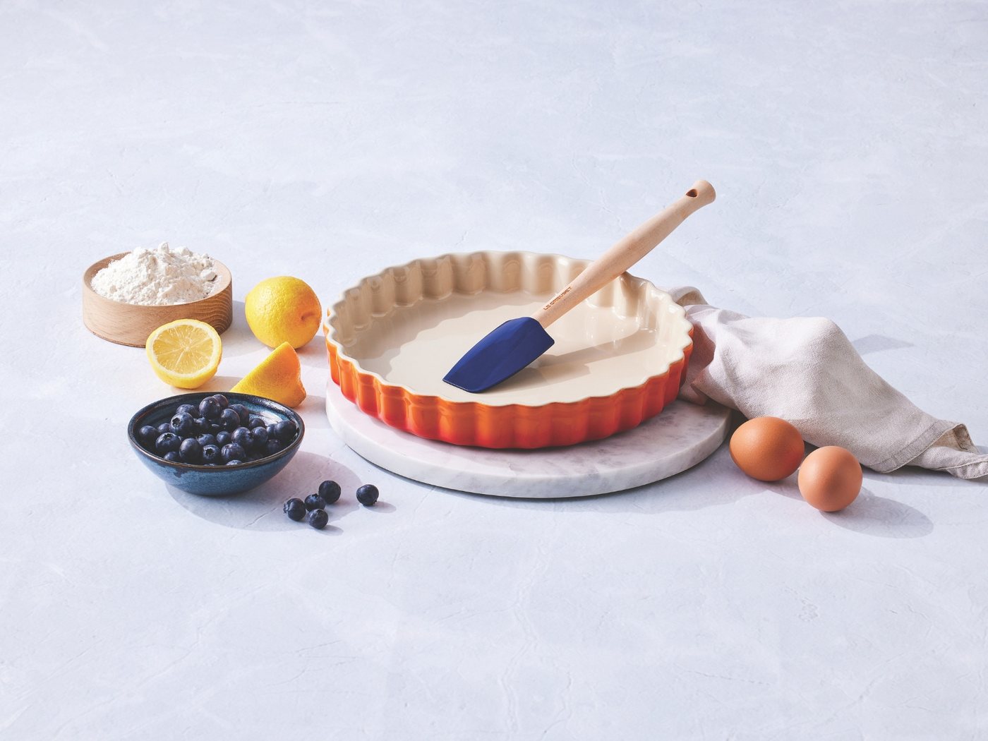 LE CREUSET Küchenspachtel Craft Kochkelle azure Set 5tlg Bild 4