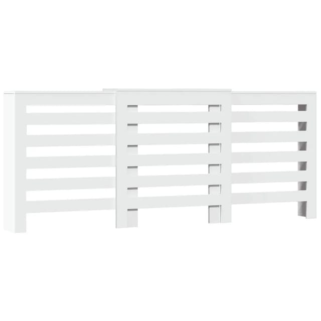 vidaXL Heizkörperverkleidung Weiß 205x21,5x83,5 cm Holzwerkstoff 852717
