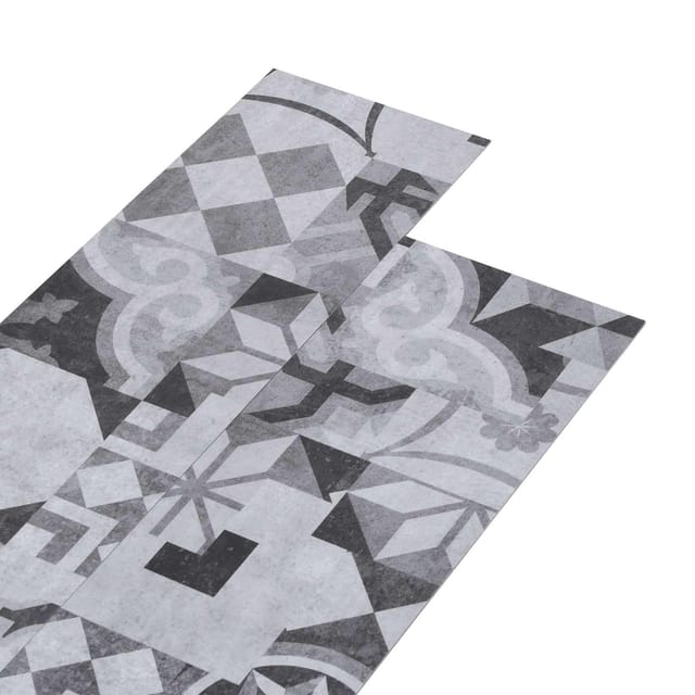 vidaXL Bodenplanken 18 Stk Grau 5,26 m² PVC 42046295