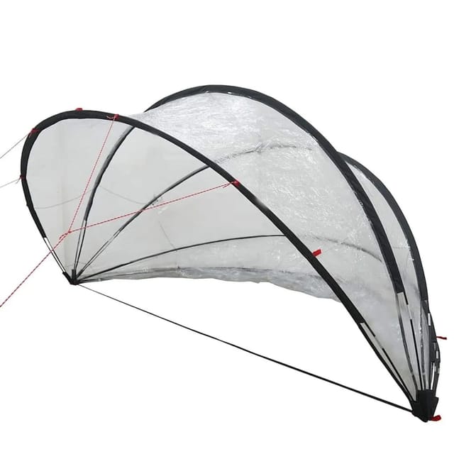 vidaXL Pool-Dome Transparent 405 x 405 x 192 cm PVC 42001109