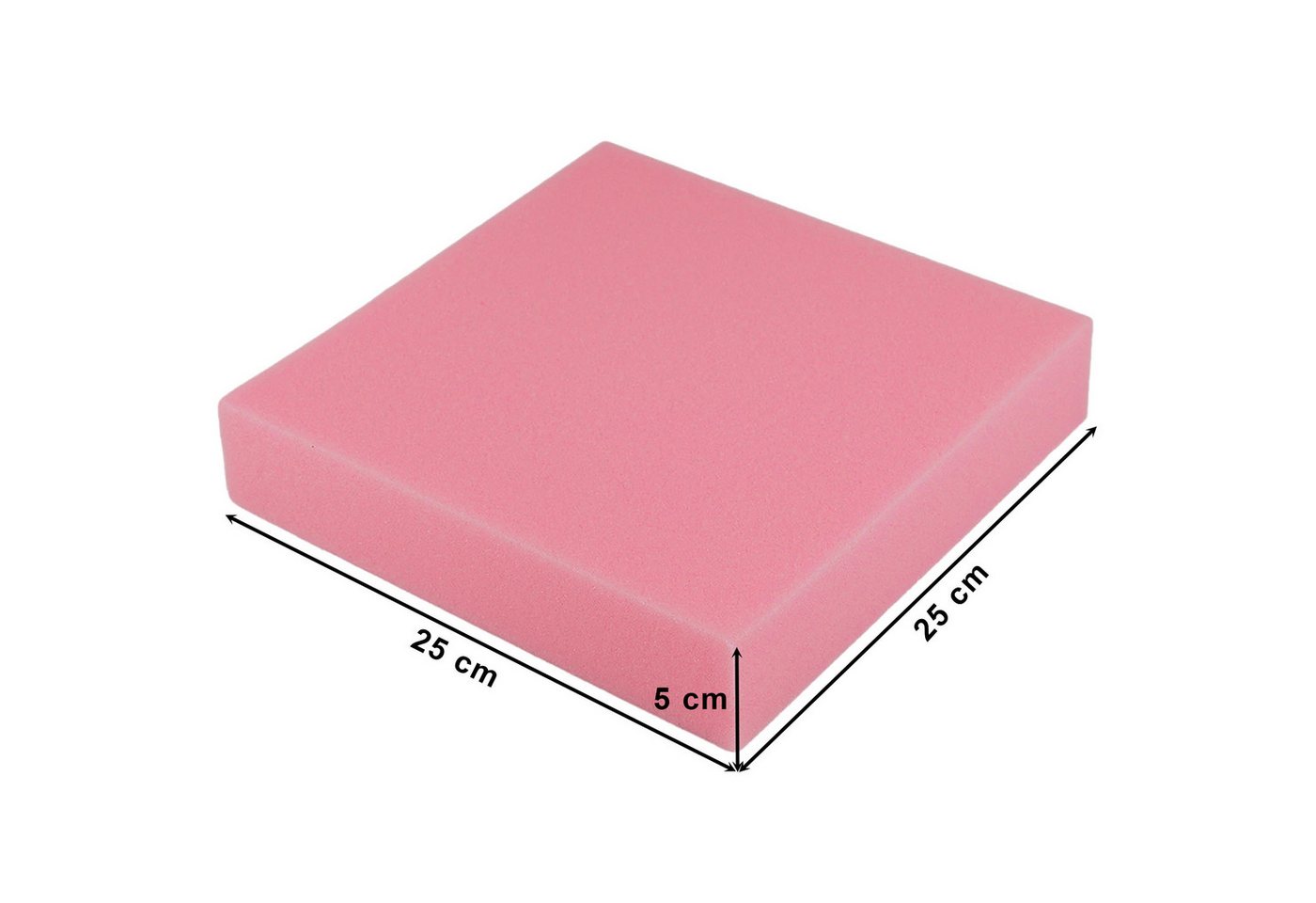 maDDma Bastelnaturmaterial 1 Filzunterlage aus Schaumstoff 25x25x5cm zum Trockenfilzen, (1-tlg), Quadratisch Bild 3