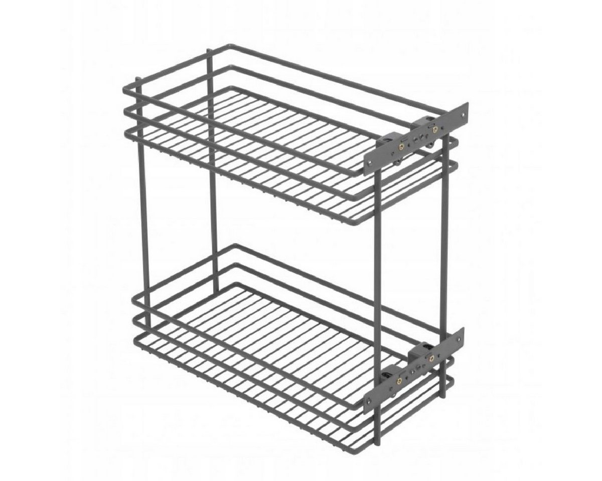 Prima-Online Auszugsunterschrank Unterschrank-Auszug Küchenauszug 30cm 2 Etagen Anthrazit Soft-Close Bild 3