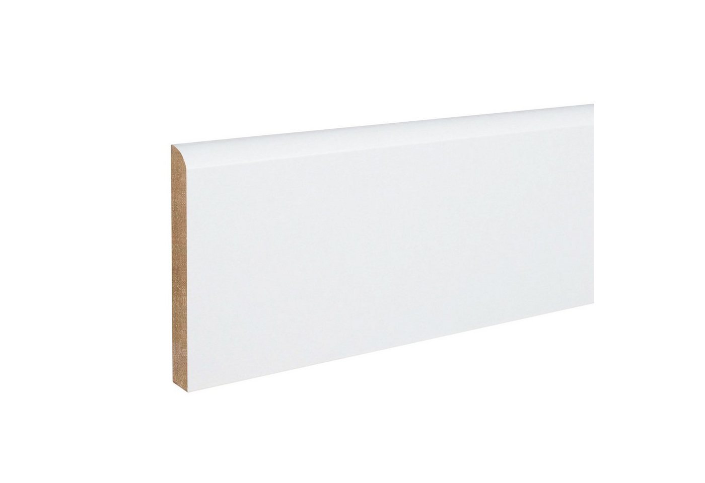 PROVISTON Sockelleiste MDF, 10 x 70 x 2000 mm, Weiß, Fußleiste, MDF foliert Bild 5