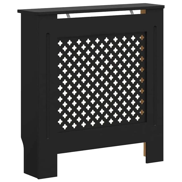 vidaXL MDF Heizkörperverkleidung Schwarz 78 cm 325568