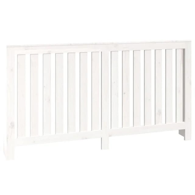 vidaXL Heizkörperverkleidung Weiß 153x19x84 cm Massivholz Kiefer 822577