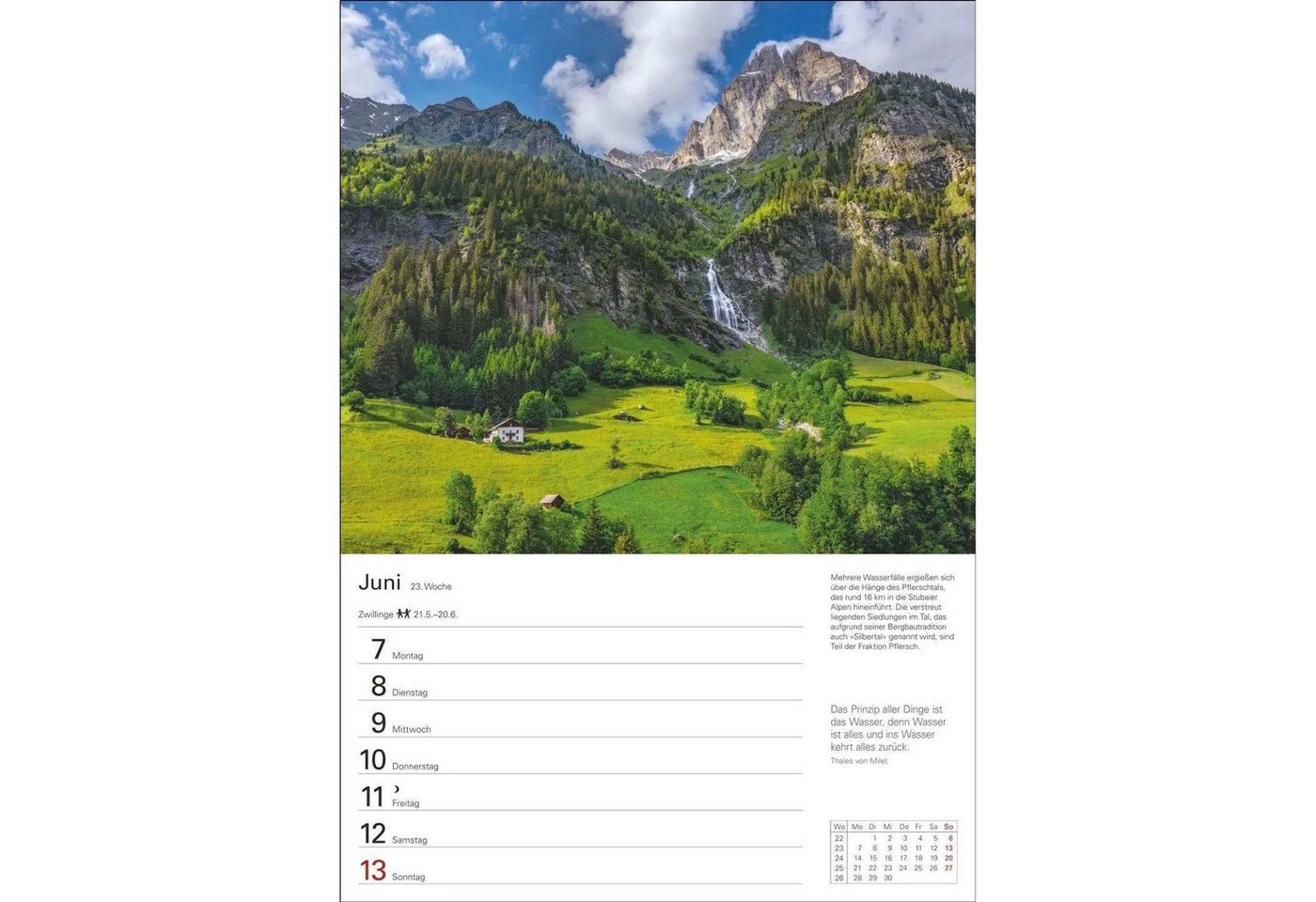 Harenberg Kalender Verlag Wandkalender Südtirol Wochenplaner 2027 - Eine Reise in 53 Bildern Bild 2
