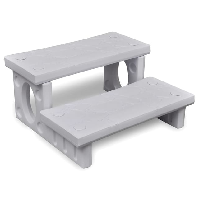 vidaXL Whirlpooltreppe Weiß 90716