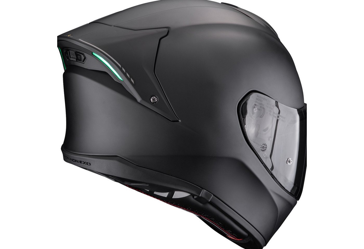 Scorpion Exo Motorradhelm Scorpion EXO-530i Air Solid Integralhelm Matt-Schwarz XL (1er Set), integralhelm motorrad