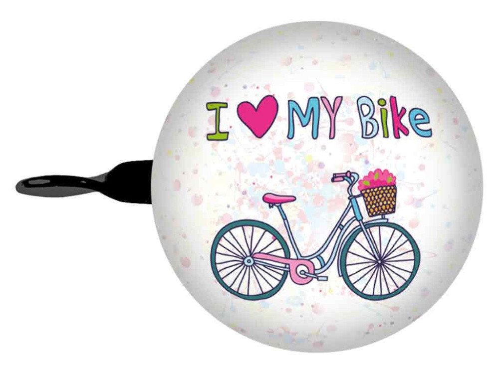 bb Klostermann Fahrradklingel bbeBells DingDong! Ø 60 mm, "I Love my Bike