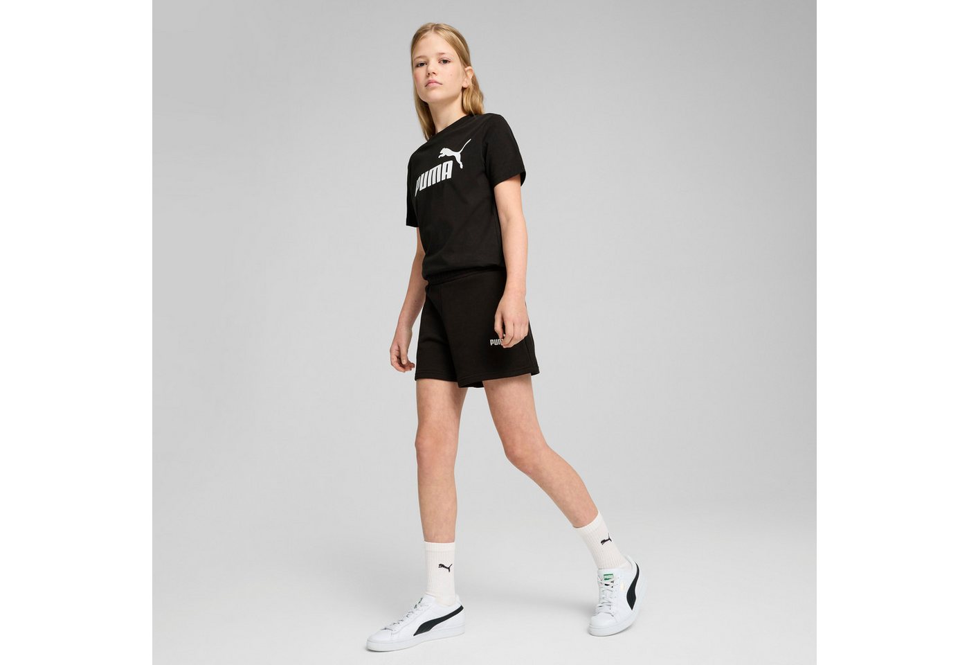 PUMA Trainingsshorts ESS SMALL NO 1 LOGO SHORTS TR G Regular Fit, mit geripptem Bund, mit Seitenschlitzen Bild 3