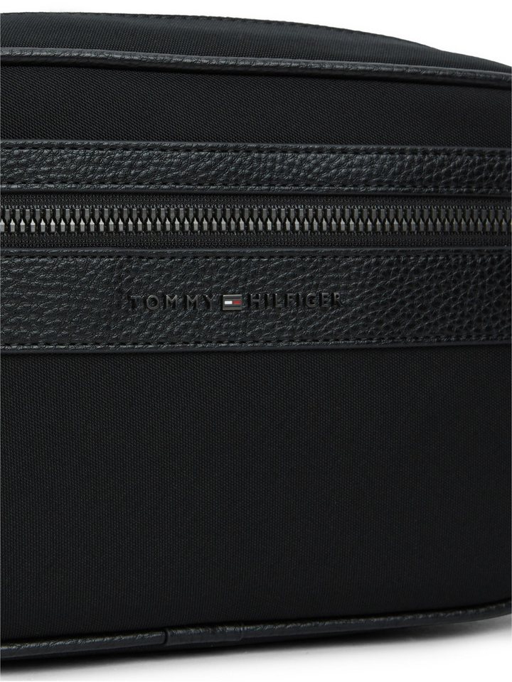 Tommy Hilfiger Kulturbeutel TH REPREVE WASHBAG, Unisex Kulturtasche, Waschbeutel, Minibag mit Logoschriftzug