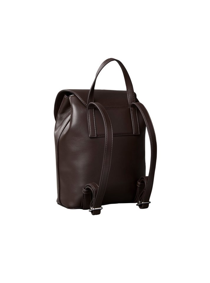 Calvin Klein Cityrucksack BOLD CK FLAP MINI BACKPACK, Mini Rucksack, Kordelzug, Freizeitrucksack mit CK-Logo