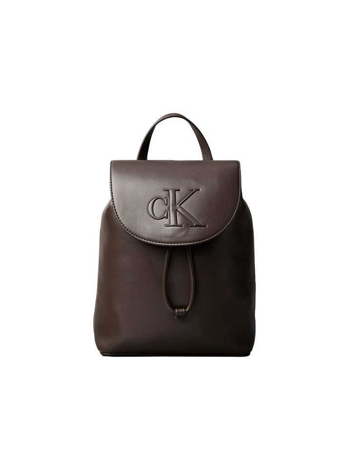 Calvin Klein Cityrucksack BOLD CK FLAP MINI BACKPACK, Mini Rucksack, Kordelzug, Freizeitrucksack mit CK-Logo Bild 4